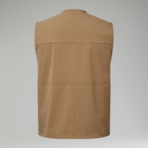 Unisex Utility Pocket Vest Brown
