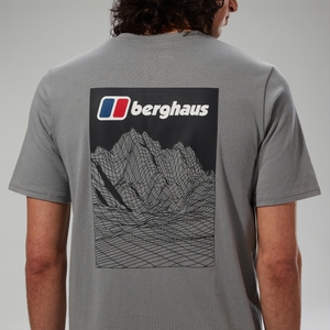 Men's MTN Lineation Short Sleeve T-Shirt - Grey