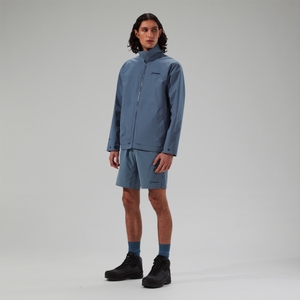 Wasserdichte Woodwalk Herren-Jacke Blau