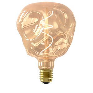 Calex Filament XXL Mirror Glass Globe Organic Neo G125 Gold E27 Dimmable 80 Lumen Warm White Decorative Light Bulb