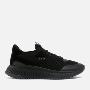 BOSS  Jonah Runn Mesh and Faux Leather