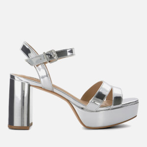 Molten Leather Platform Sandals