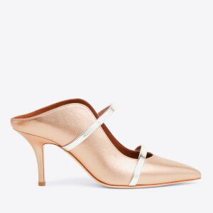 Maureen 70 Leather Heeled Mules