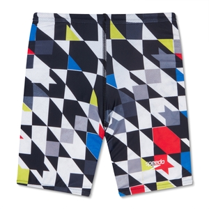 Boys Print Jammer Black - 12