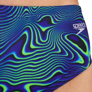 Caleçon boxeur ajusté boxeur ajusté à motif imprimé pour hommes, bleu/bleu marine
