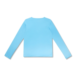 Boys Graphic Long Sleeve Swim Shirt Blue