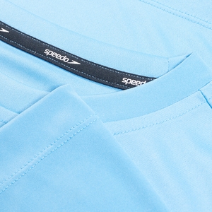 Boys Graphic Long Sleeve Swim Shirt Blue