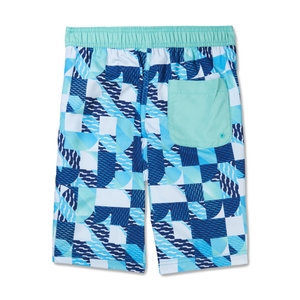 Boy's Print Boardshort 17" Blue