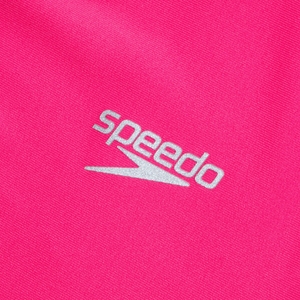 Girl's Long Sleeve Printed Splice Rashguard Pink