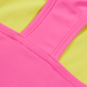 Girls Solid Racerback One Piece Pink