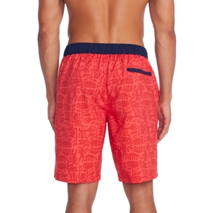 Men's Printed Bondi Basin 20" Boardshort Red