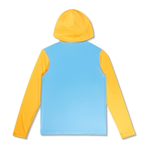 Boy's Long Sleeve Hooded Swim Shirt Orange