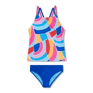 Print Tankini Set - Cobalt Blue | Size 14
