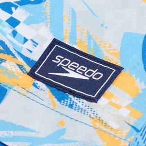 Maillot de bain à motif imprimé Rondo 15 po pour garçons, bleu