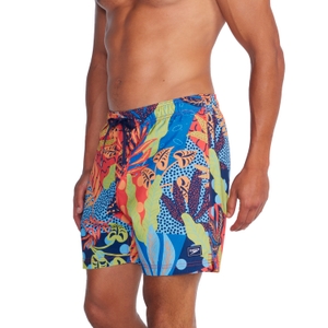 Men's Redondo Edge 14" Volley Swim Trunks Blue/Yellow