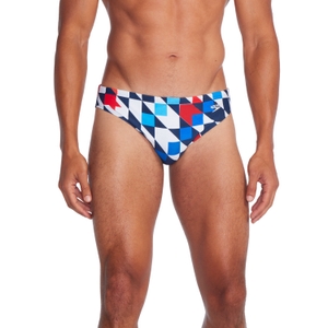 Men's Beachstar Print 2" Brief Blue/White - 38