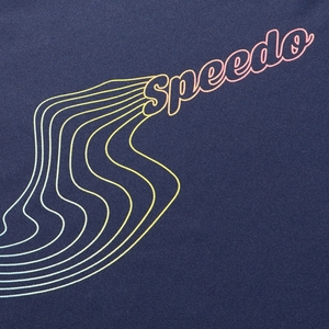 Boy's Graphic Long Sleeve Swim Shirt Navy