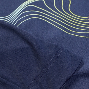 Boy's Graphic Long Sleeve Swim Shirt Navy