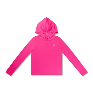 Girl's Hooded Swim Tee Pink