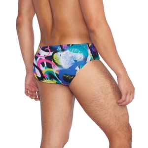 Men's Printed One Brief Blue/Pink