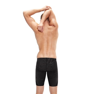 Men's Printed Splice Jammer Black