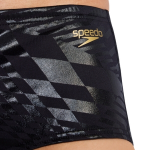 Men's Printed Euro Brief Black