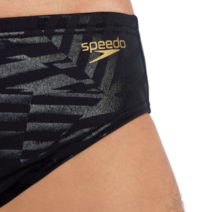Men's Printed One Brief Black