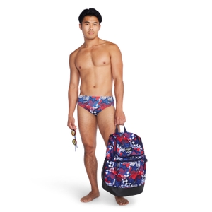Men's Printed One Brief Blue