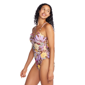Monopièce bandeau à motif imprimé pour femmes, marron