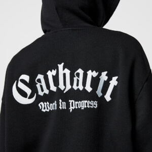 Carhartt WIP Onyx Script Cotton-Jersey Hoodie - XS | Coggles