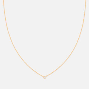 Astrid & Miyu Bezel 18-Karat Gold-Plated Necklace