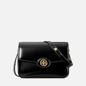 Tory Burch Robinson Spazzolato Convertible Leather Shoulder Bag