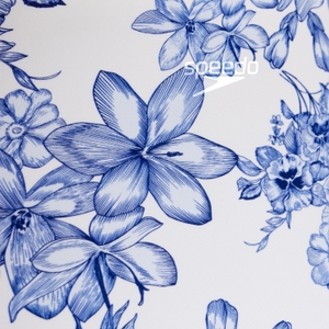 Women's Print High Waist Bottom Blue/White