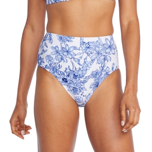 Bas taille haute imprimé - Bleu Blanc | TailleXL