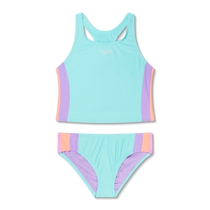 Colorblock Tankini Set - Blue/Purple | Size 7