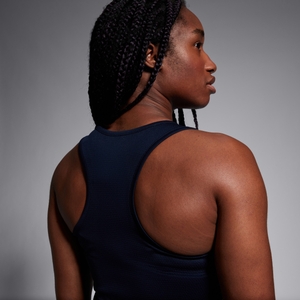 Womens Club Dry Racerback Singlet Navy