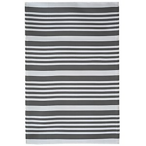 Modern Country Indoor/Outdoor Rug Grey & White - 120x180cm