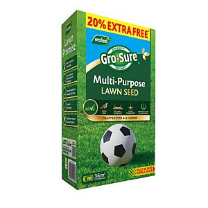 Gro-Sure Multi-Purpose Lawn Seed - 30m2 + 20% Extra Free