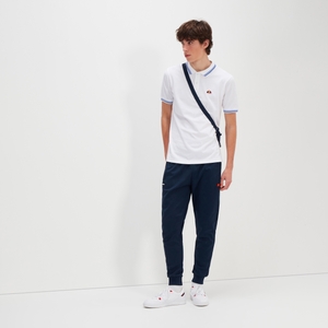 Poloshirt Rooks für Herren Weiß/Hellblau/Dunkelblau