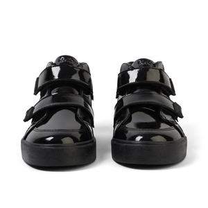 Junior Girls Tovni Hi Vel Stardust Patent Leather Black