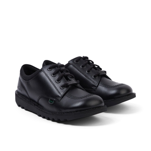 Youth Unisex Kick Lo Mix Mesh Leather Black