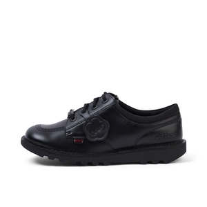 Youth Unisex Kick Lo Mix Mesh Leather Black
