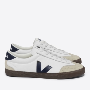 Volley Suede-Trimmed Leather