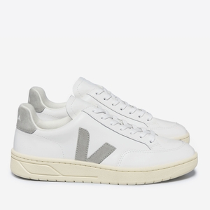V-12 Suede-Trimmed Leather