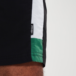 18-cm-Shorts Tiaki für Herren Schwarz/Grün