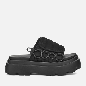 Callie Nubuck and Mesh Flatform Sandals