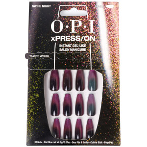 OPI xPRESS/ON - Swipe Night Press On Nails Gel-Like Salon Manicure