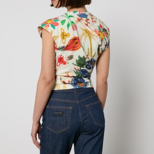 VIVIANOトップスVIVIANO Elastic Top Floral VIVIANOトップスVIVIANO Elastic Top Floral