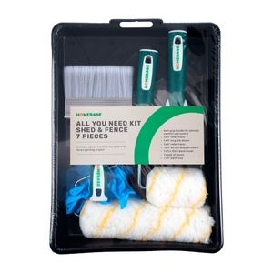 Homebase All You Need Shed & Fence Painting Kit - 7 Piece Pack