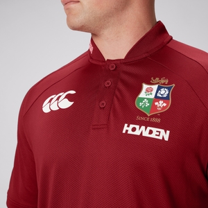 Mens British & Irish Lions Polo Shirt Red